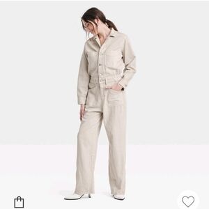 Universal thread Women's Denim Baggy Jumpsuit Cotton Lyocell Blend Fr